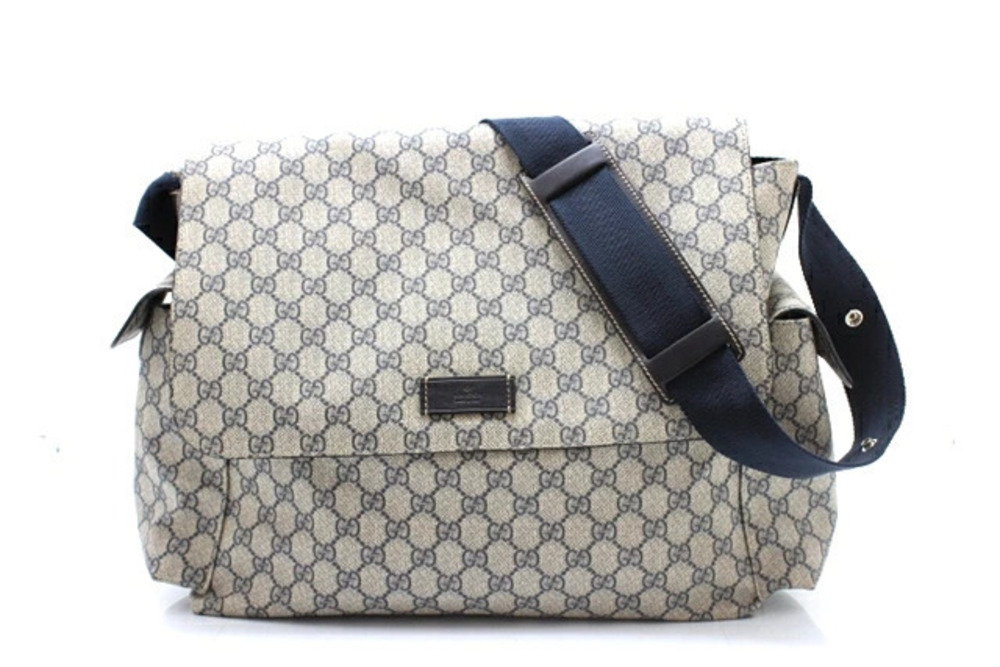 Gucci Shoulder Bag GG Canvas Navy Blue